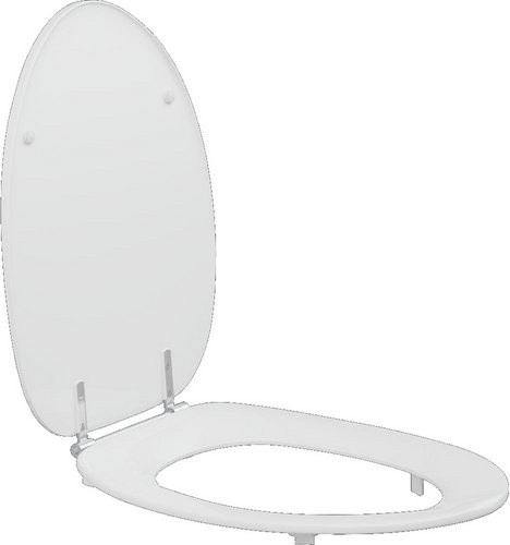 PRESSALIT WC-Sitz Dania, oval, weiß, B: 37 cm, L: 45 cm - Bild 1
