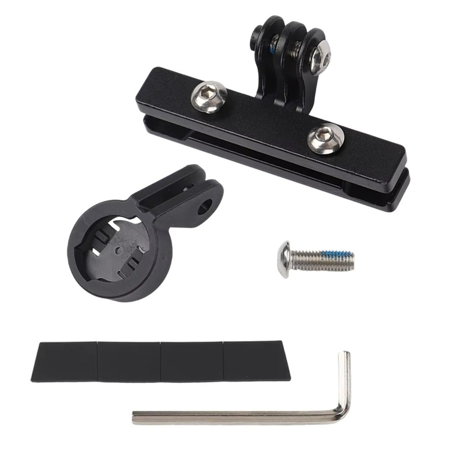 ECIOSL Fahrradsitzschienenhalterung aus Aluminiumlegierung in Schwarz, passend für Magicshine RN120, Fahrrad-Rücklichtadapter und GoPro-Adapter-Verlängerungsstück - Bild 3