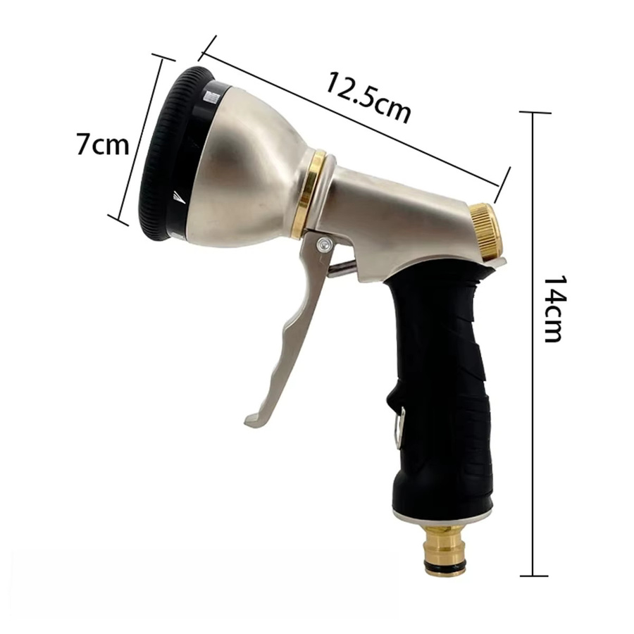 GOUN HOSE Hochdruck-Gartenwassersprühpistole in Schwarz zur Gartenbewässerung und Fahrzeugreinigung - Bild 2