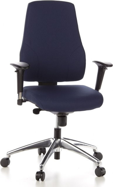 hjh OFFICE Profi Bürostuhl PRO-TEC 200 mit Armlehnen und Rollen in Stoff, höhenverstellbar - Bild 1