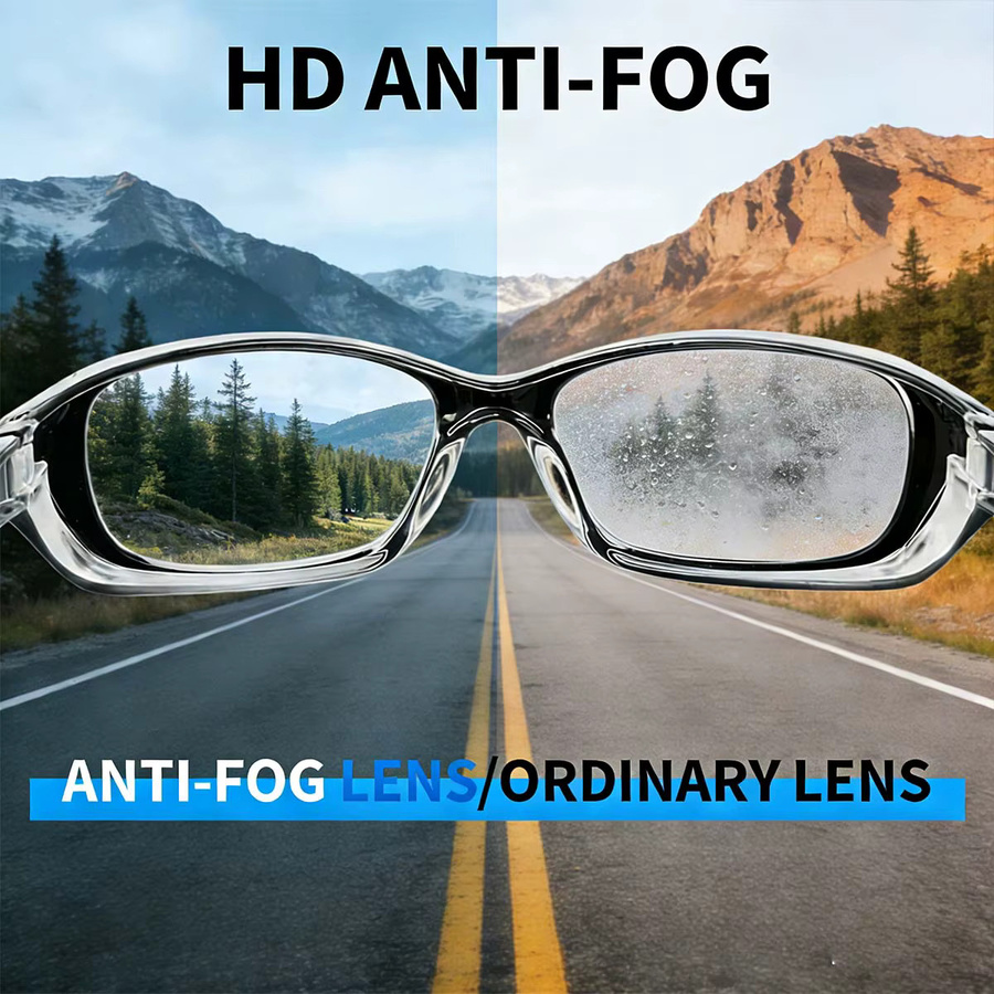 VOPHA Schutzbrille HM8 mit Blaulichtfilter und Seitenschutz, beschlagfrei und Anti-Pollen, Farbe: Clear - Bild 2