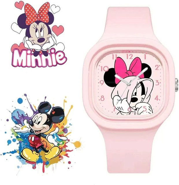 Disney Mickey Minnie Maus Kinderuhr für Mädchen in Pink - Bild 1