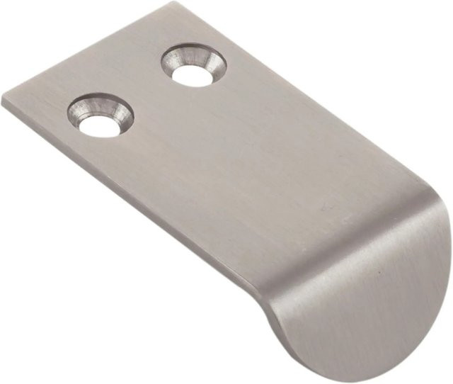 Technik Team Ladengriff Xica aus Edelstahl gebürstet in Silber, Breite: 28 mm, Lochabstand: 12 mm - Bild 1