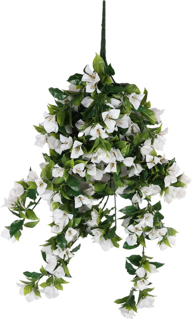 Künstliche Hänge-Bougainvillea Selly von artplants in Weiß, Höhe: 90 cm - Bild 1