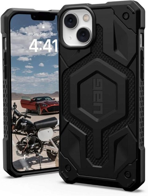 Urban Armor Gear Monarch Pro Kevlar MagSafe-Hülle für Apple iPhone 14 Plus, Schwarz - Bild 1