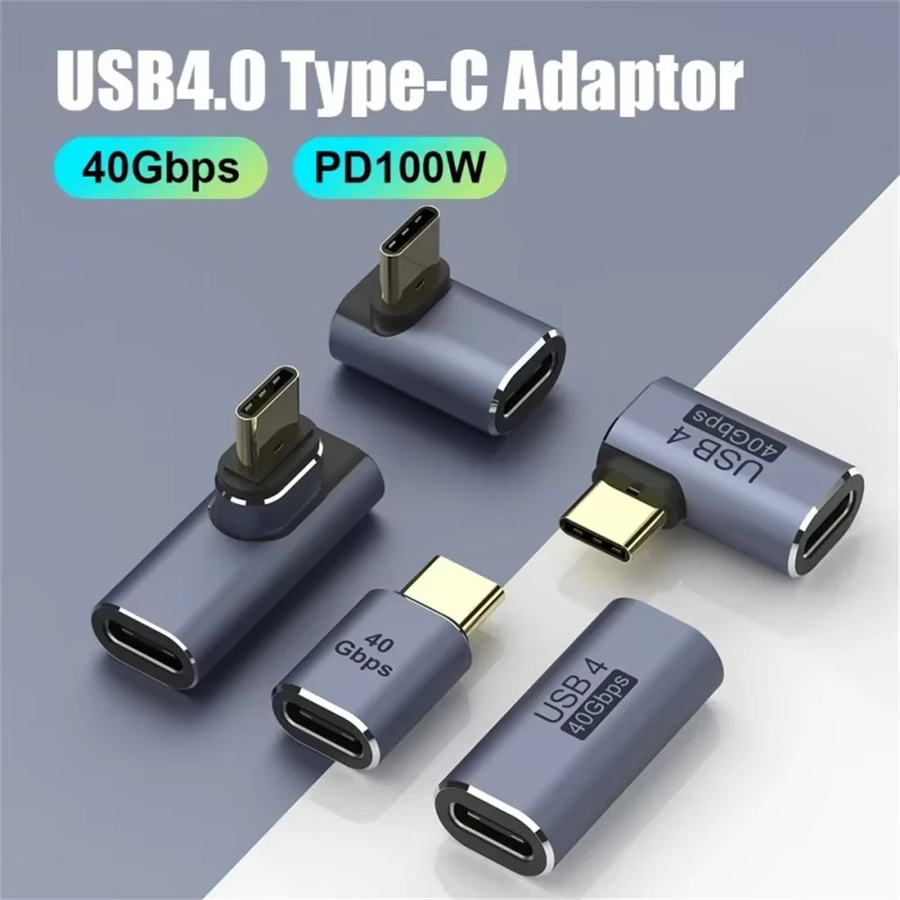Maerknon USB-C Rechtswinkel-Adapter mit 90 Grad, 8K 60 Hz Videoübertragung, 40 Gbit/s Datenrate und PD 100 W Ladeleistung für Typ-C-Geräte - Bild 2