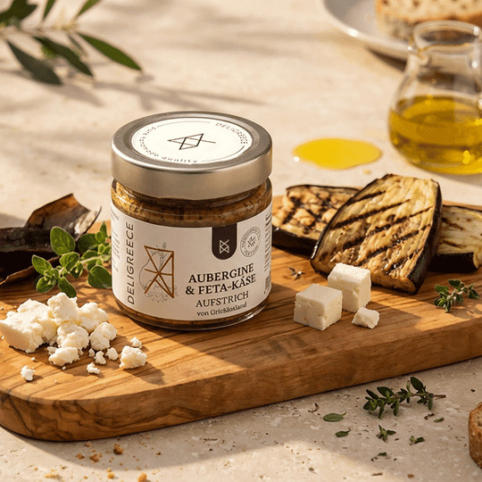 Deligreece Aubergine & Feta-Käse Aufstrich 220 g - Bild 1
