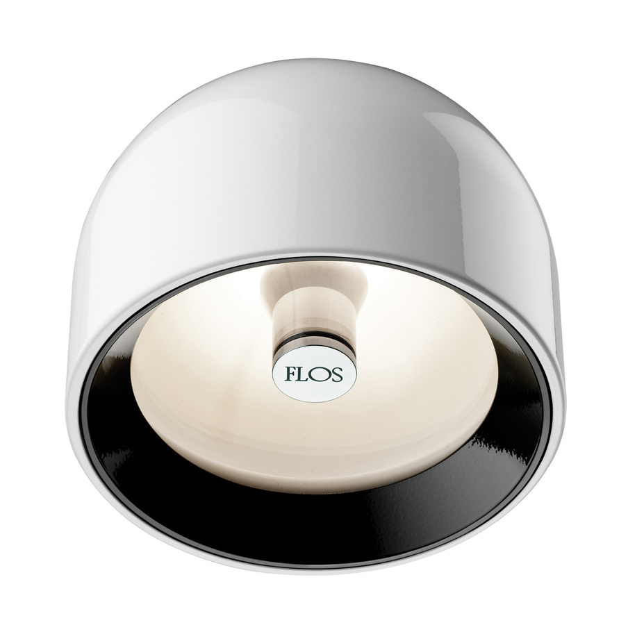 Flos Wan C W Wandleuchte aus Aluminium und Sicherheitsglas in Weiß - Bild 2