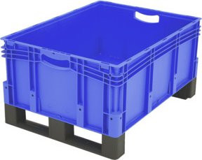 Bito Eurostapelbehälter XL mit Deckel, Blau, B/T/H: 80 x 60 x 42 cm - Bild 1