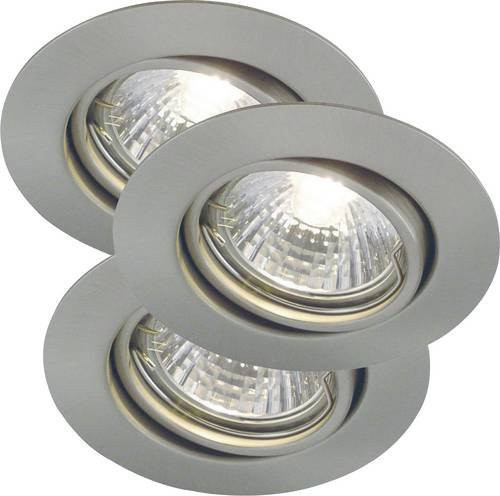 Nordlux Triton 3-Kit Einbaustrahler GU10 aus Stahl in Silber - Bild 1