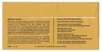 RNK Verlag Zustellungsumschlag DIN lang ohne Fenster aus Kraftpapier in Gelb und Braun mit selbstklebendem Verschluss - Bild 1