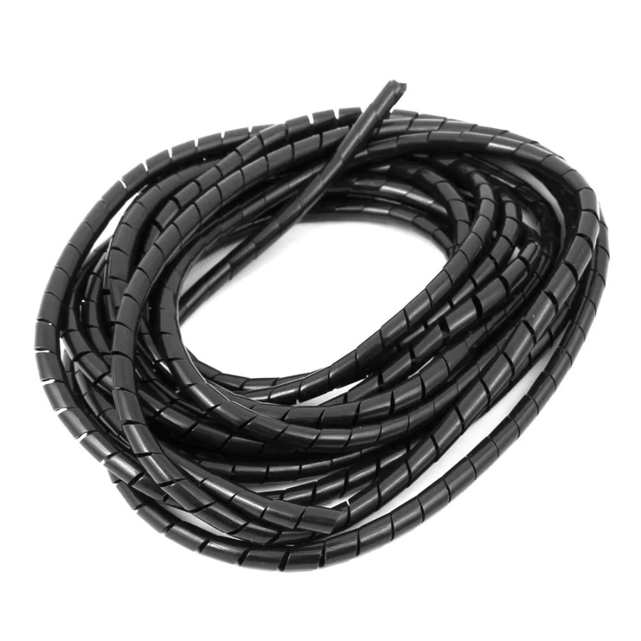 Flexibles Spiralkabel-Management Organizer Set in Schwarz für Büro und Kabelmanagement - Bild 7