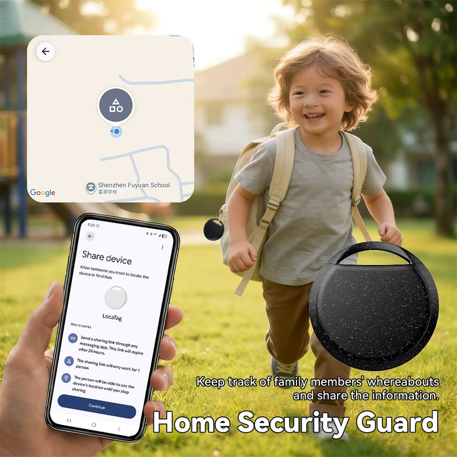 4er-Pack Anti-Verlust-Tracker kompatibel mit Google Find My Device App für Android, intelligente Positionierung für Taschen und Gepäck, Ortungsgeräte für Pixel und Xiaomi - Bild 3