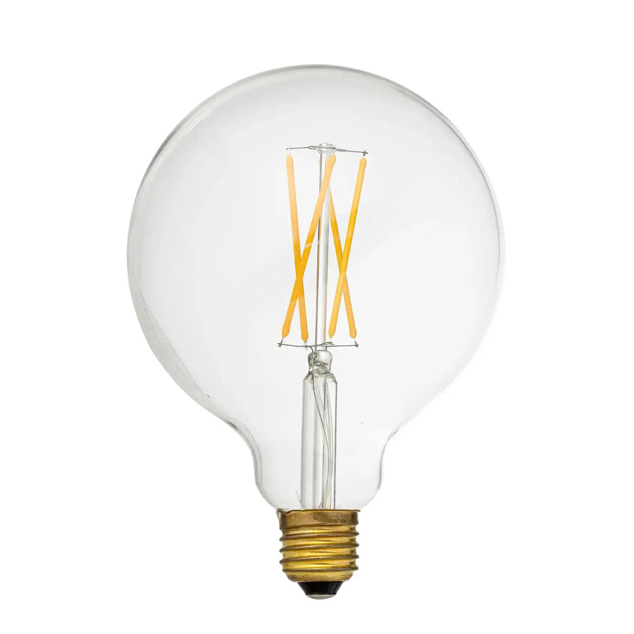 Bloomingville LED-Lampe Mega Edison aus transparentem Glas und Messing im Vintage-Look mit warmweißem Leuchtmittel - Bild 1