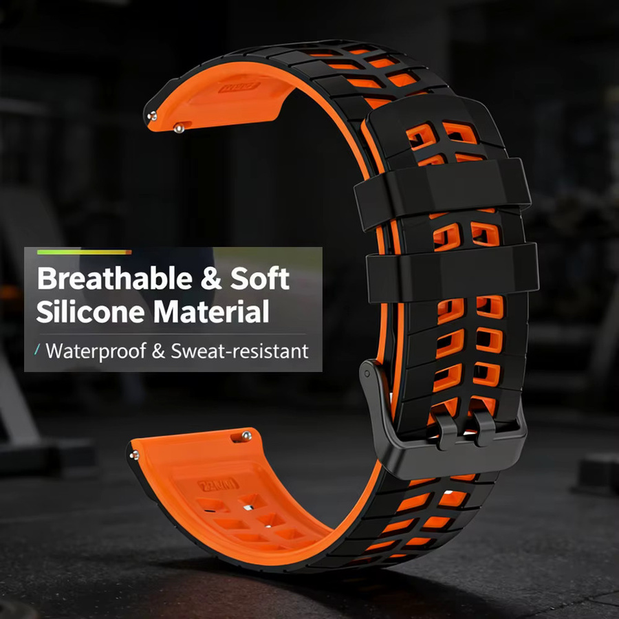 IGPSPORT Smartwatch-Armband, Silikon, 22 mm, bunt - Bild 3