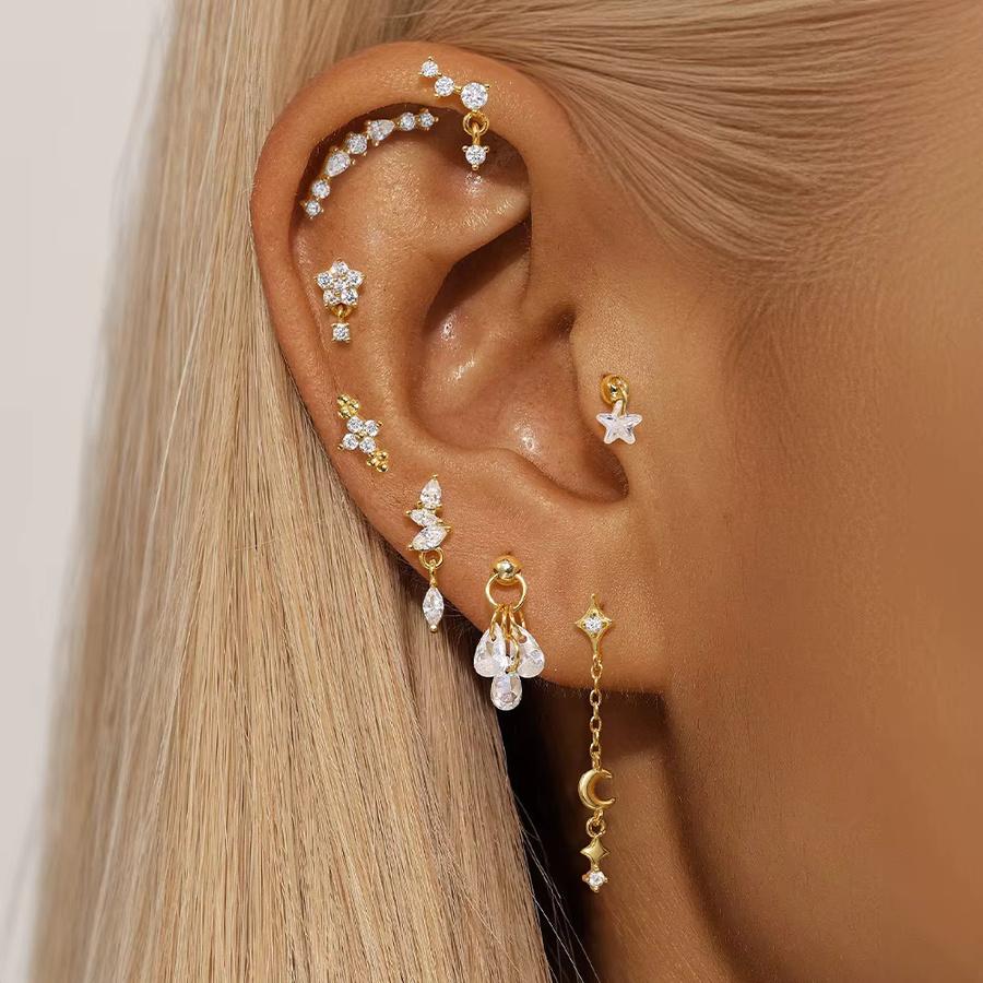 ROXI Quasten-Ohrringe, 925 Silber, Zirkonia, Damen - Bild 2