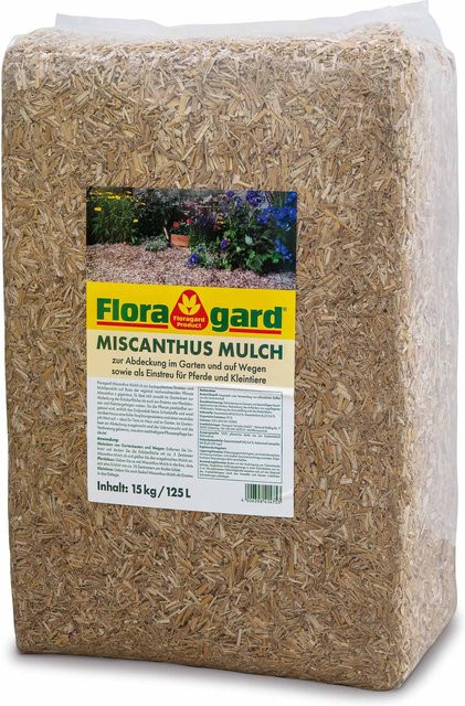 Floragard Miscanthus Mulch, braun, 125 l - Bild 1