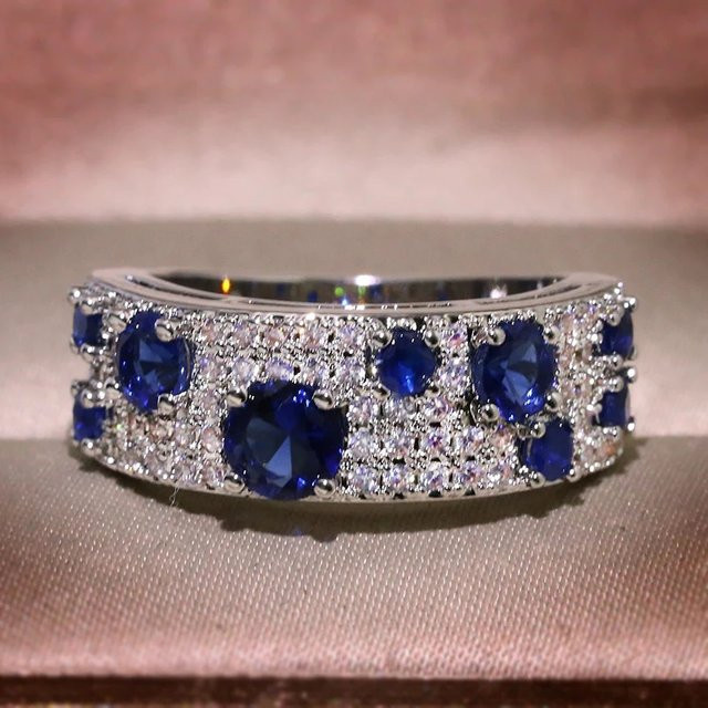 Huitan Ring, Silber, Zirkonia, Damen - Bild 1
