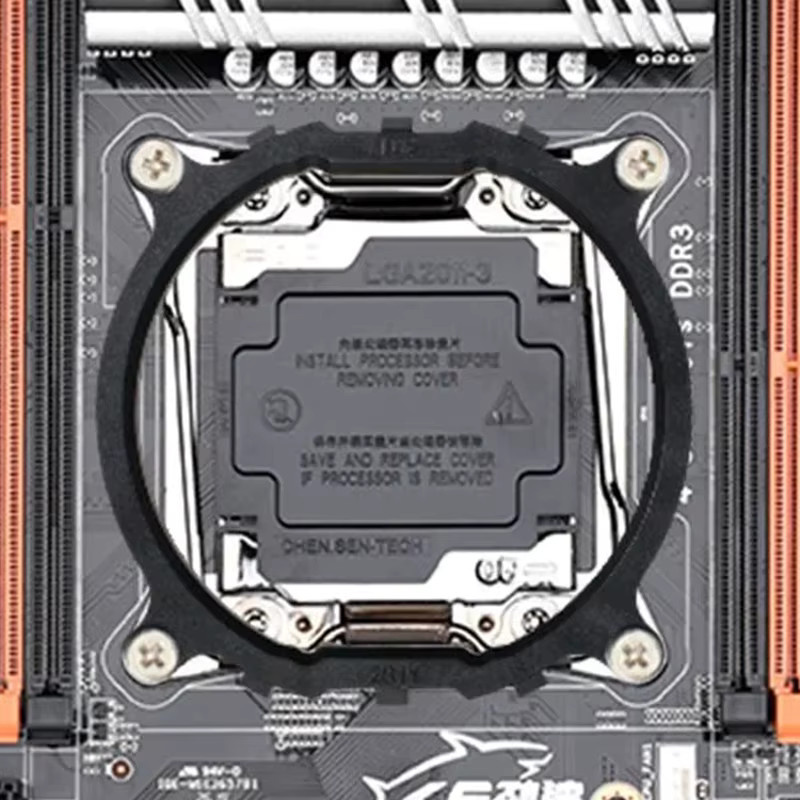 adegrees LGA2011 Basishalterung für Intel X79 X99 Motherboard-Sockelschnittstelle, quadratisches CPU-Kühlergestell, Schwarz, Breite: 80 mm, Tiefe: 80 mm - Bild 2