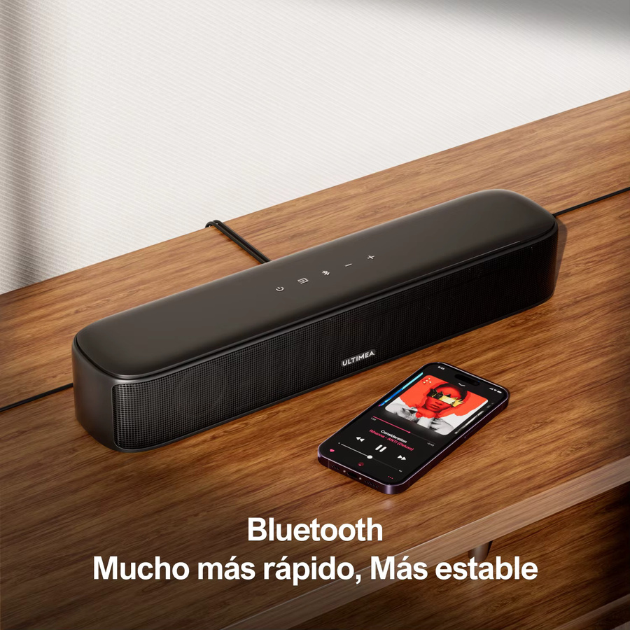 ULTIMEA 7.1-Kanal Soundbar mit virtuellem Surround Sound und App-Steuerung, Schwarz - Bild 4