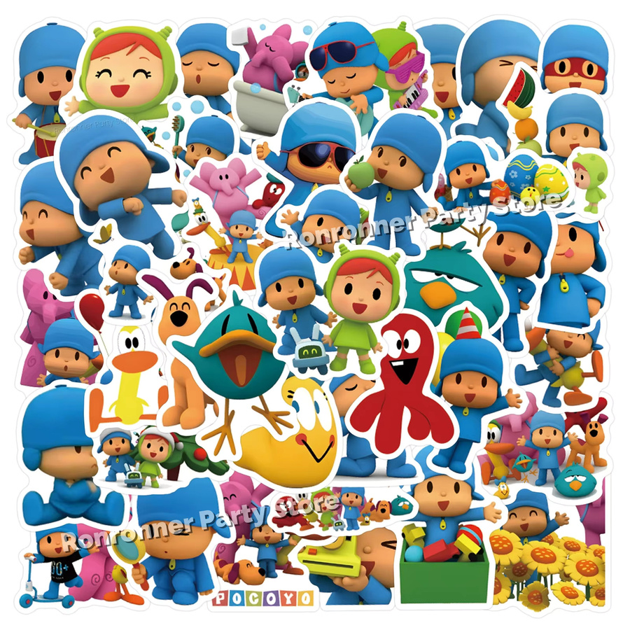 Pocoyo Wasserdichte Aufkleber für Schreibwaren und Computer in Multicolor - Bild 3