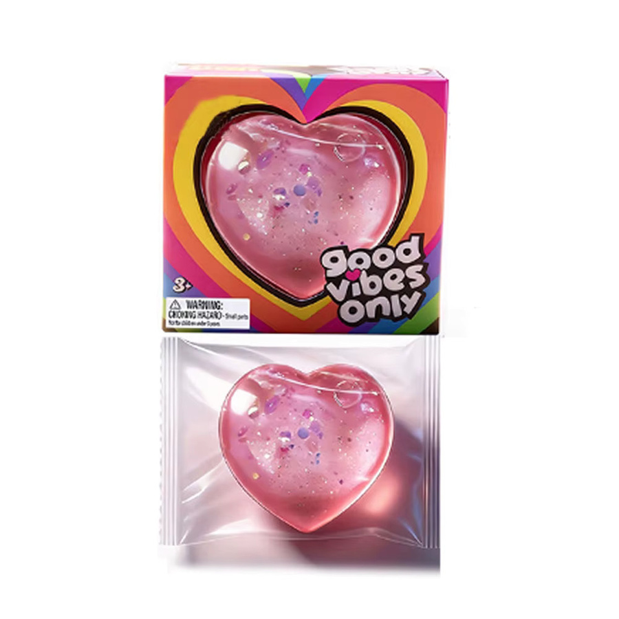 Bandai Herzförmiger Squeeze Fun Sensory Nice-Sicle Stressabbau-Würfel, Anti-Angst-Quetschobjekt - Bild 2