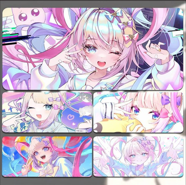 Moetch Anime K-Kangel Mousepad XXL rutschfest für Gaming und Büro in Multicolour - Bild 1