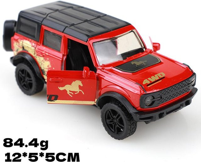 Linyi toy car Drei-Türer Klassisches Rückziehmotor Die-Cast Modellauto, 1:36 Maßstab, ab 3 Jahre - Bild 1