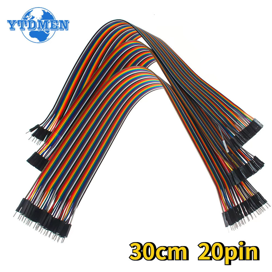 YTDMEN Dupont-Kabel DIY-Kit für Arduino, 20-polig, 30 cm Länge, Multicolor, verschiedene Steckertypen (Stecker auf Stecker, Buchse auf Stecker, Buchse auf Buchse) - Bild 3