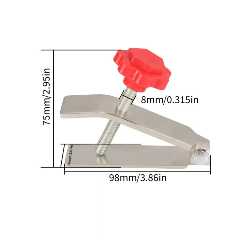 FNICEL Fliesen-Locator und Nivelliergerät mit verstellbarer Höhe von 10 bis 55 mm für Wand, Keramik und Ziegel mit feinem Gewinde - Bild 1