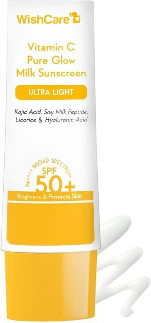 WishCare Vitamin C Pure Glow Milk Sonnenschutz SPF 50, 50g, Empfindliche Haut - Bild 1