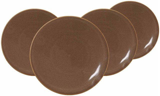Ritzenhoff & Breker Speiseteller Sahara aus Porzellan, Braun, 4er Set, Durchmesser: 27,5 cm - Bild 1
