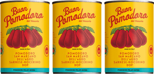 Solania Geschälte San Marzano-Tomaten DOP 3 x 400 g - Bild 1