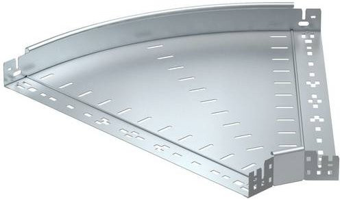 OBO Bettermann Bogen aus Metall in Silber, Breite: 600 mm, Höhe: 60 mm - Bild 1
