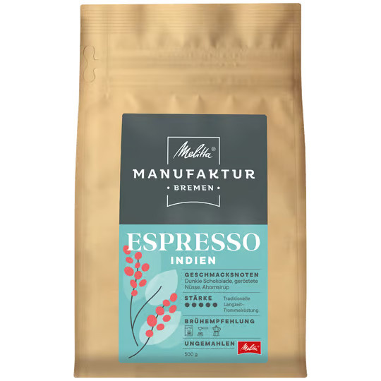 Melitta Kaffee Espresso-Röstung Indien, 500 g - Bild 2