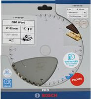 Bosch Cordless Kreissägeblatt Twin Pack für Holz, Metall und Kunststoff, Durchmesser: 165 mm, Farbe: Silber - Bild 1