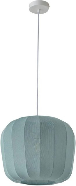 Lindby Pendelleuchte Helin Modern aus blauem Textil, 1-flammig, E27 - Bild 1