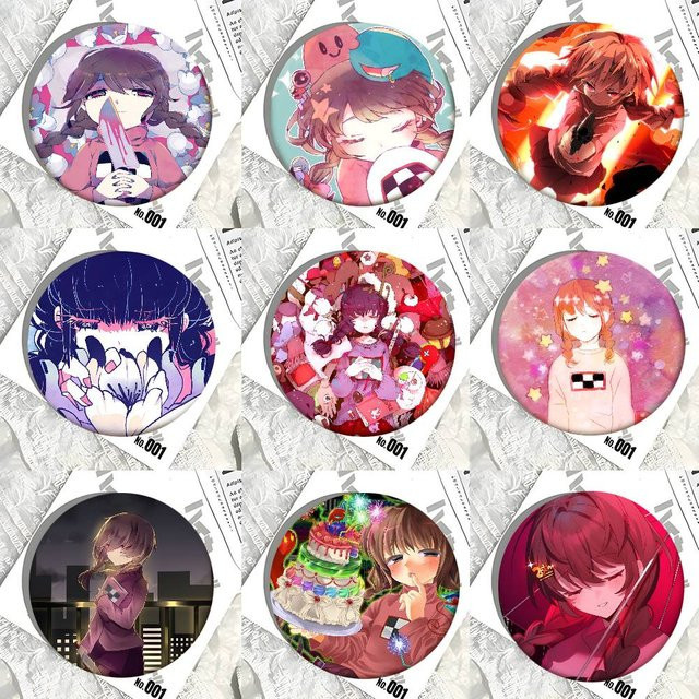 Brosche Madotsuki Yume Nikki Anime, Weißblech, Anstecknadel - Bild 1