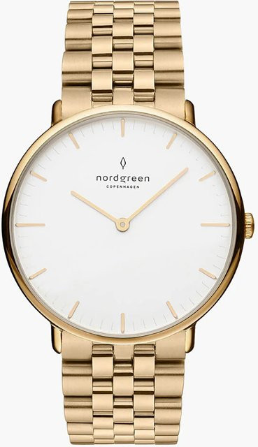 Nordgreen Damenuhr Native, Quarz, Edelstahl, 32 mm, Weiß, 3 ATM - Bild 1