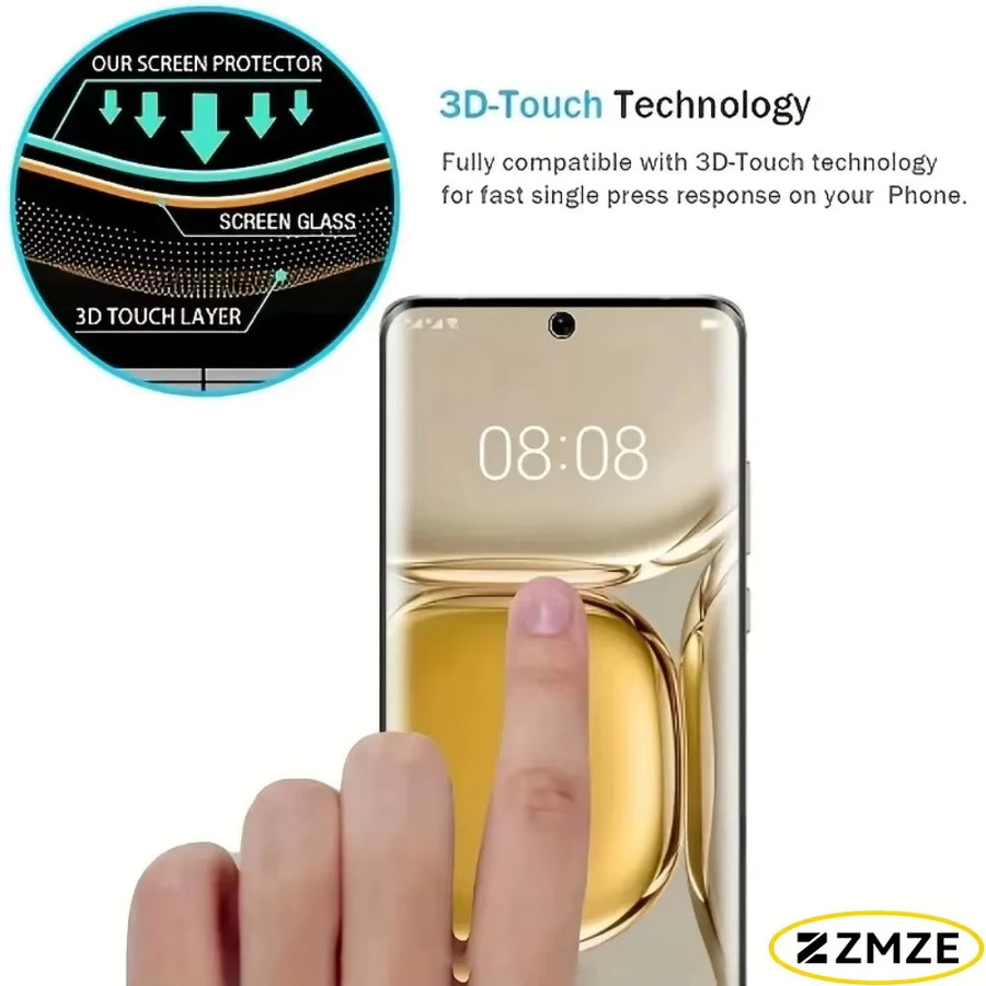 2 Stück ZMZE Displayschutzfolien aus gehärtetem Glas für Motorola Edge 60S 50 30 Ultra 40 Neo 70 Fusion und 60 50 40 Pro 60 50 30 Fusion, transparent - Bild 3