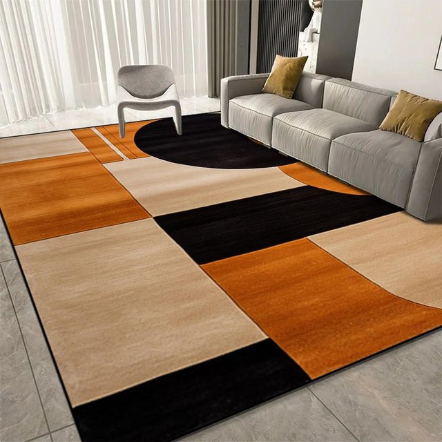 Wucifang Jewelry Geometrischer Teppich in Mehrfarbig, Weich und Rutschfest, B/T: 90 x 60 cm - Bild 1