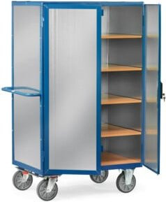 Fetra Kastenwagen 5493 in Blau mit Stahlblechwänden und TPE-Reifen, Tragkraft 750 kg - Bild 1