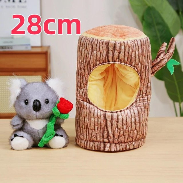 Rose Koala mit Baum Rucksack Plüschtier Stofftier - Bild 1