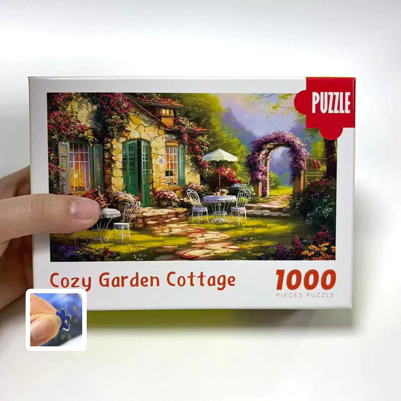 MaxRenard Cozy Garden Cottage Scene, Mini-Puzzle, 1.000 Teile - Bild 6