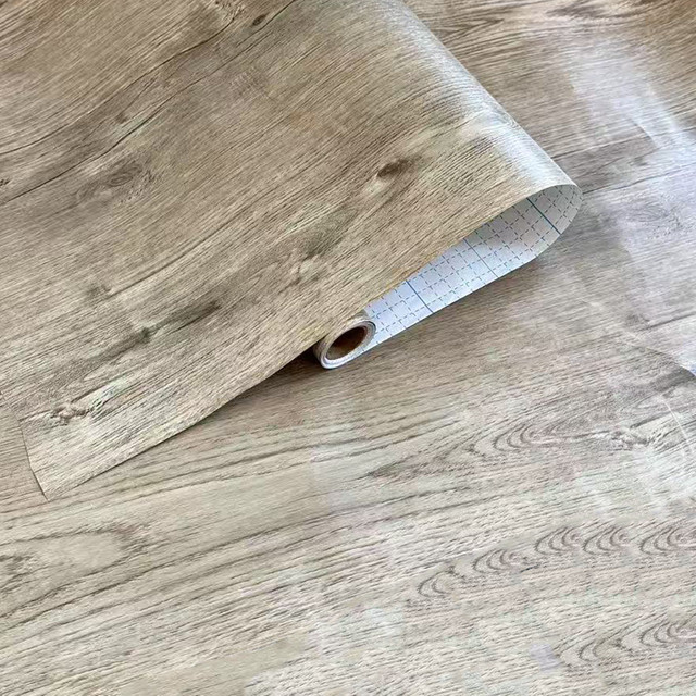 TTOKKONG WALLPAPER Selbstklebende Holztapete in Braun, wasserfeste und hitzebeständige Dekortapete für die Küchenrückwand im Rustic-Design - Bild 1