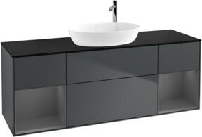 V&B Waschtischunterschrank Finion mit Wandbeleuchtung, Breite: 160 cm, Lackiert - Bild 1