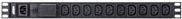 ATEN Basic PDU Series PE0110SG Stromverteilungseinheit Schwarz, 1U, 10 x IEC 60320 C13 Ausgang, 1 x IEC 60320 C14 Eingang, 2400 VA - Bild 1