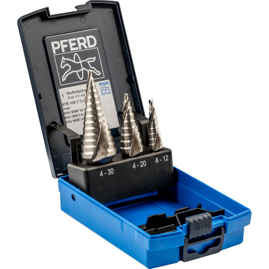 PFERD Stufenbohrer-Set HSS, 3-teilig, Silber - Bild 2
