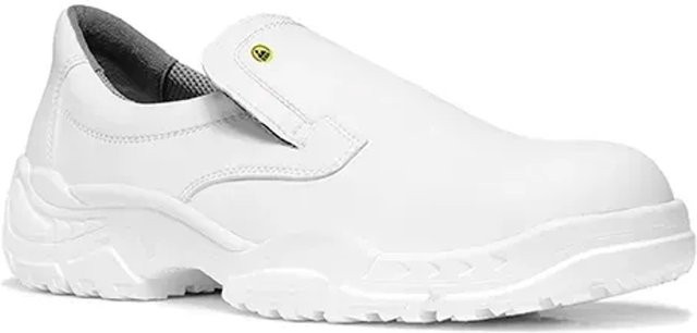Elten Sicherheitshalbschuh White Slipper Low ESD S2 in Weiß, Größe 47 - Bild 1