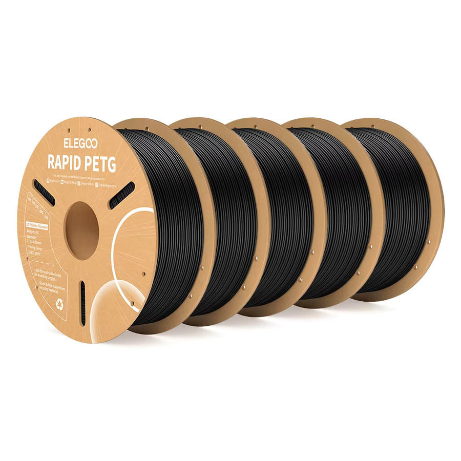 ELEGOO Rapid PETG Filament Grau, 1,75 mm, 1 kg, Hochgeschwindigkeits-3D-Druckerfilament für FDM-Drucker - Bild 2